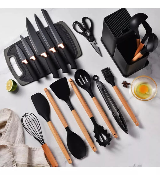 Set De Utensilios De Cocina 19 Piezas